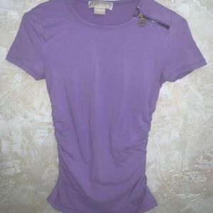 Purple Michael Kors T-shirt size XS ruched sides